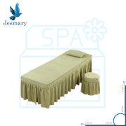 KHĂN TRẢI GIƯỜNG SPA COTTON THÊU LOGO THEO YÊU CẦU